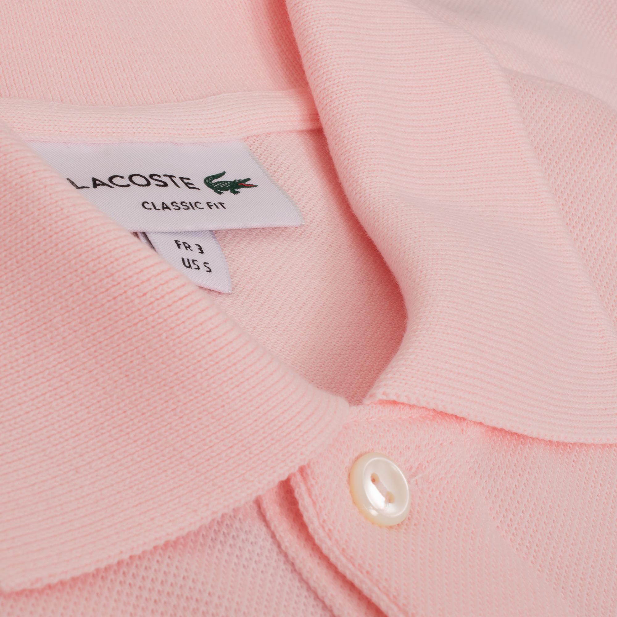 Mens Lacoste L1212 Classic Fit Polo Shirt Flamingo Pink